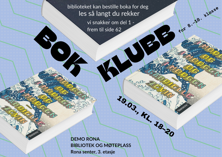 Ill.: Melina Charlotte Berka/KRSBIB Bokklubb for ungdommer på Demo Rona