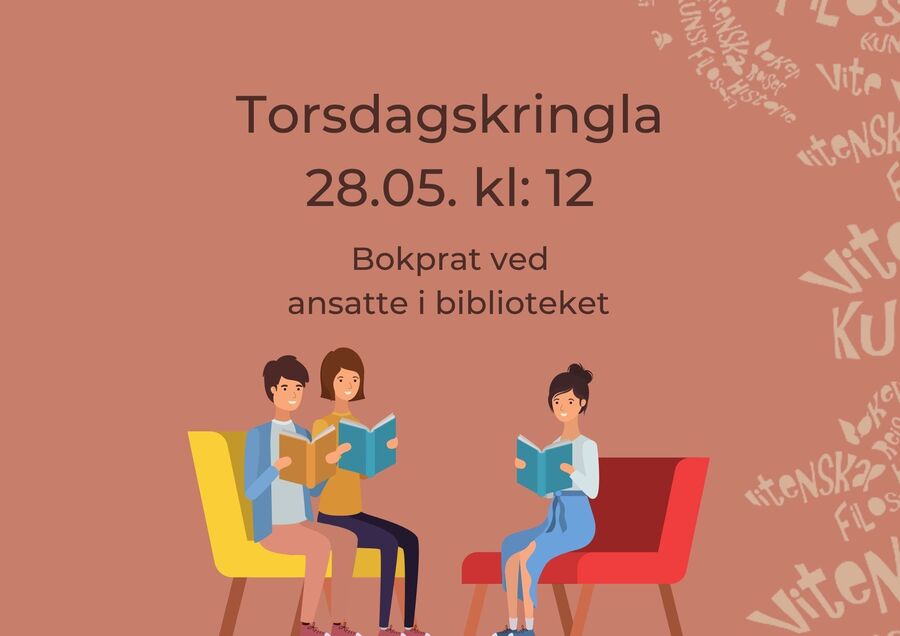 Ansatte ved biblioteket inviterer til bokprat.
