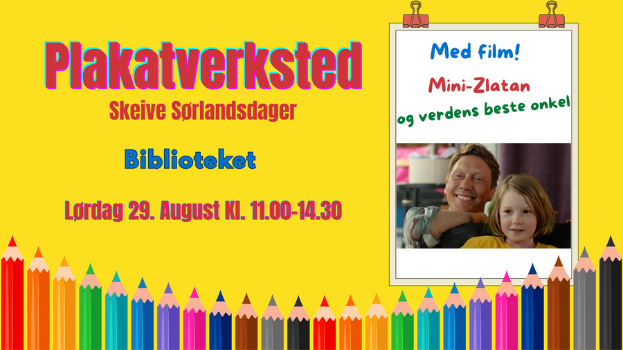 Plakatverksted med filmvisning i forbindelse med Skeive sørlandsdager. Foto: Skeive sørlandsdager