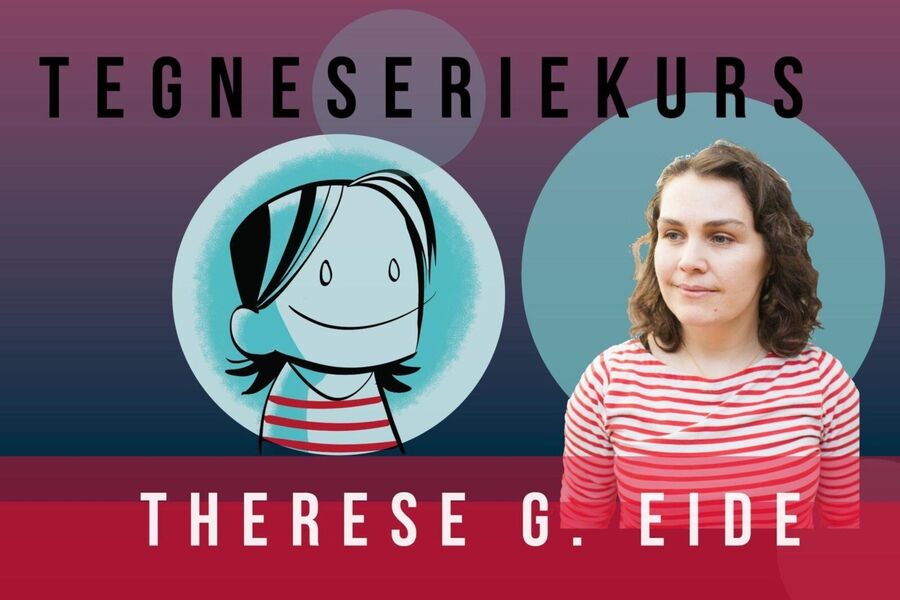 Tegneseriekurs tirsdag og onsdag i vinterferien med Terese G. Eide for deg mellom 13 og 19 år.